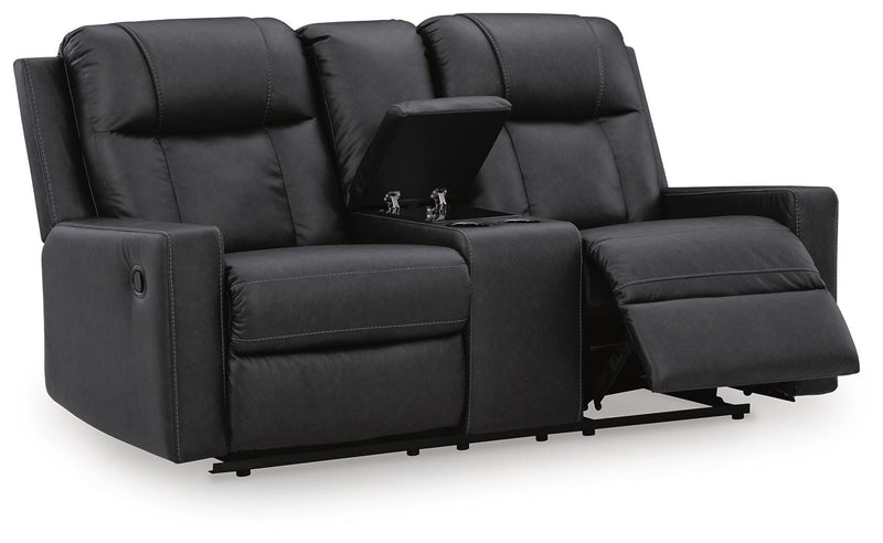 Mackmenville Reclining Loveseat with Console