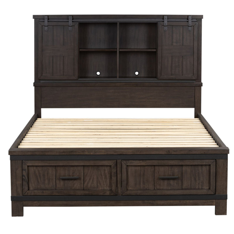 Thornwood Hills King Bookcase Bed, Dresser & Mirror