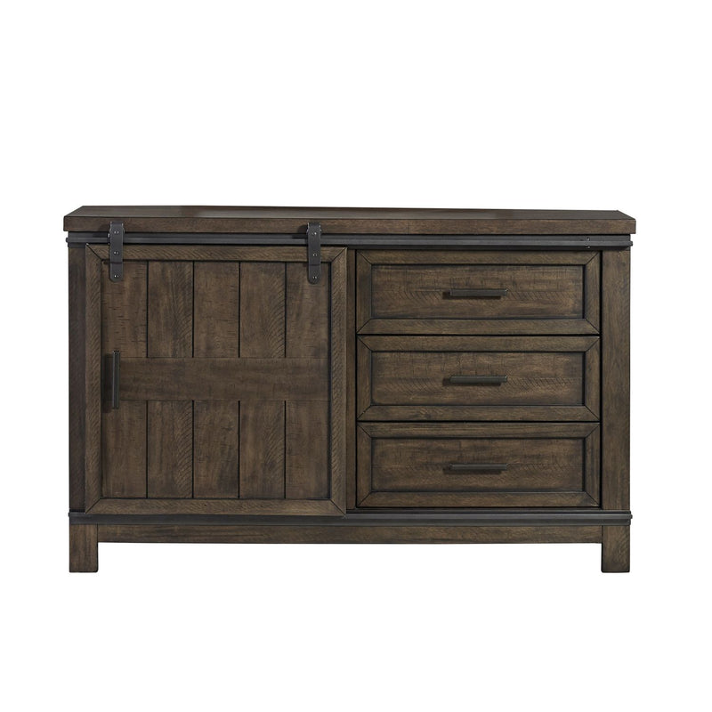 Thornwood Hills Barn Door Dresser in Rock Beaten Gray image