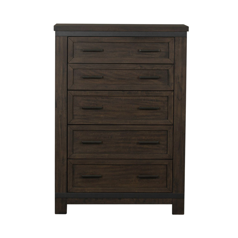 Thornwood Hills 5-Drawer Chest in Rock Beaten Gray image