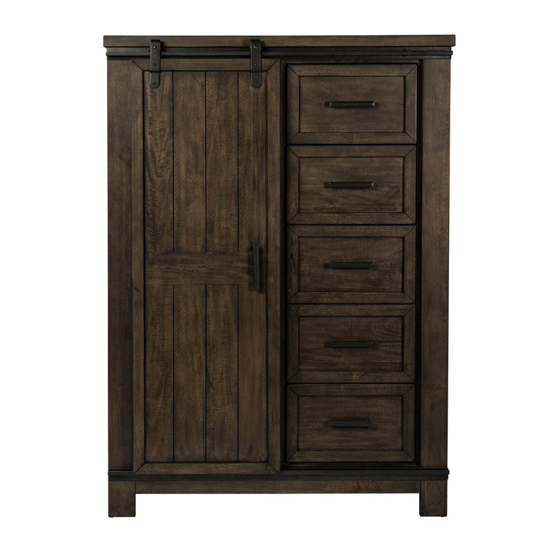 Thornwood Hills Sliding Door Chest in Rock Beaten Gray image