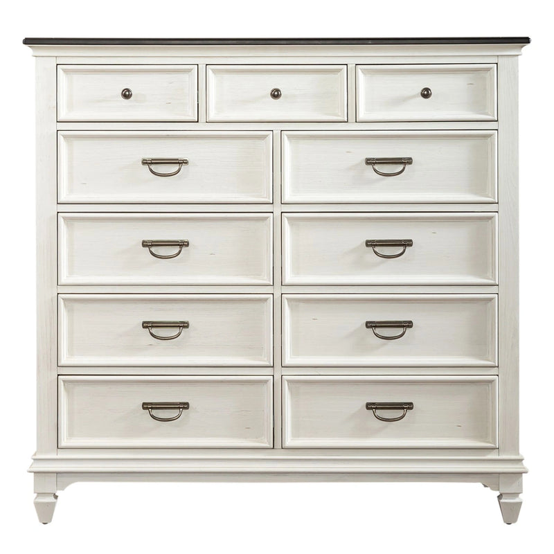 Allyson Park 11 Drawer Chesser in Wirebrushed White image