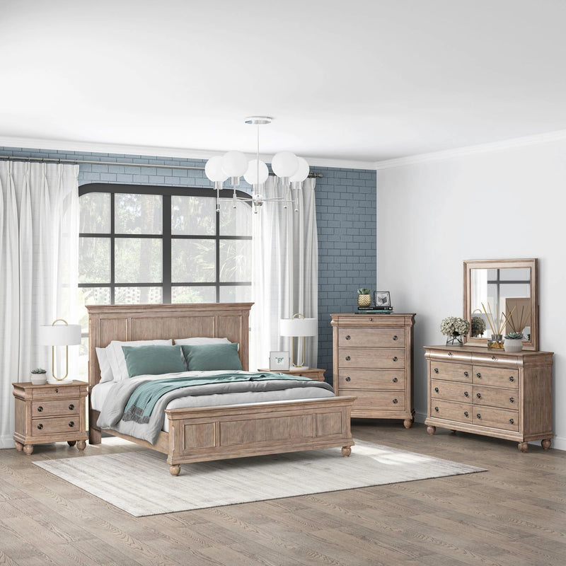 Rustic Traditions Panel Bed, Dresser & Mirror, Chest, Night Stand image
