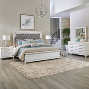 Reflections Queen Uph Bed, Dresser & Mirror, Night Stand image
