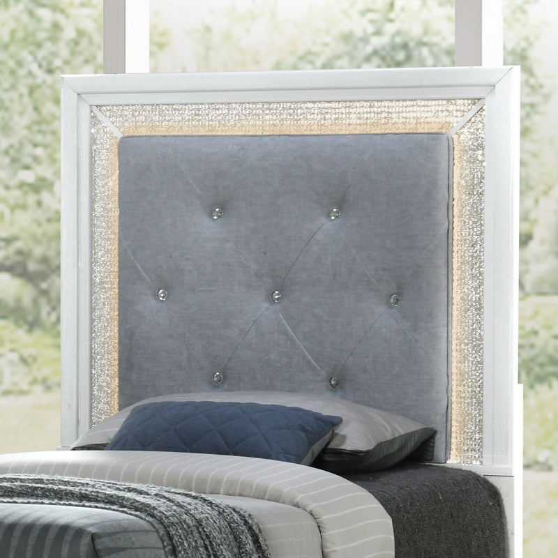 Reflections Twin Uph Panel HB w/ Lights