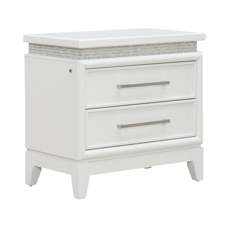 Reflections Nightstand w/ Lights and Charging Station image