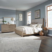 Brentwood Queen Uph Bed, Dresser & Mirror image