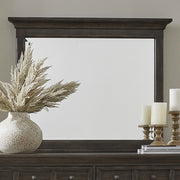 Paradise Valley Landscape Mirror in Saddle Brown image