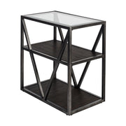 Arista Chair Side Table in Cobblestone Brown image