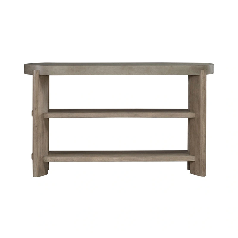 Affinity Sofa Table in Dusty Taupe with Concrete Top image