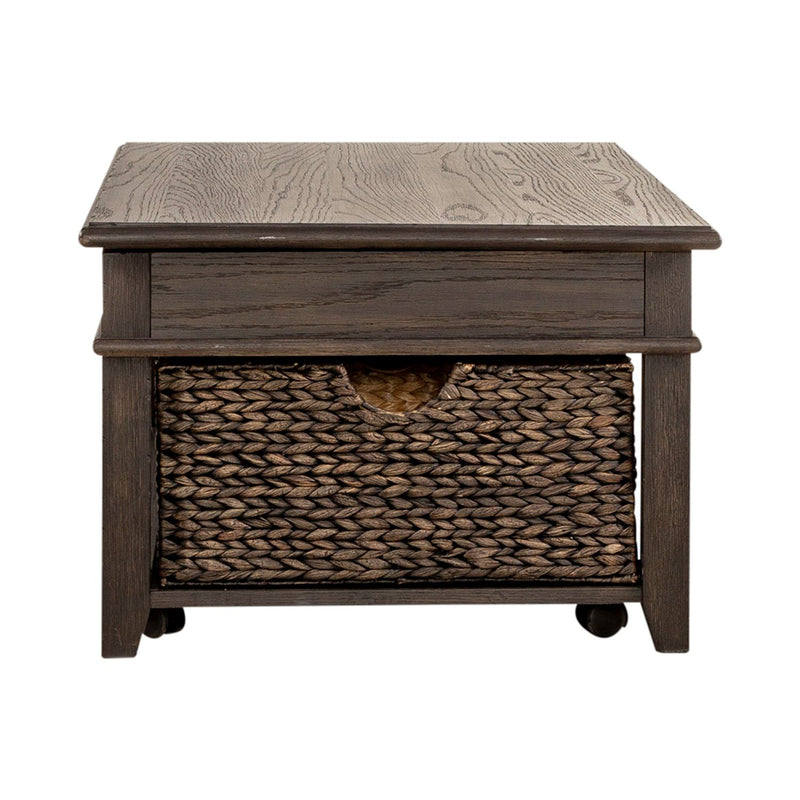 Mill Creek Lift Top Cocktail Table in Peppercorn