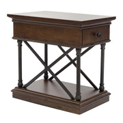 Tribeca Chairside Table in Cordovian Brown image