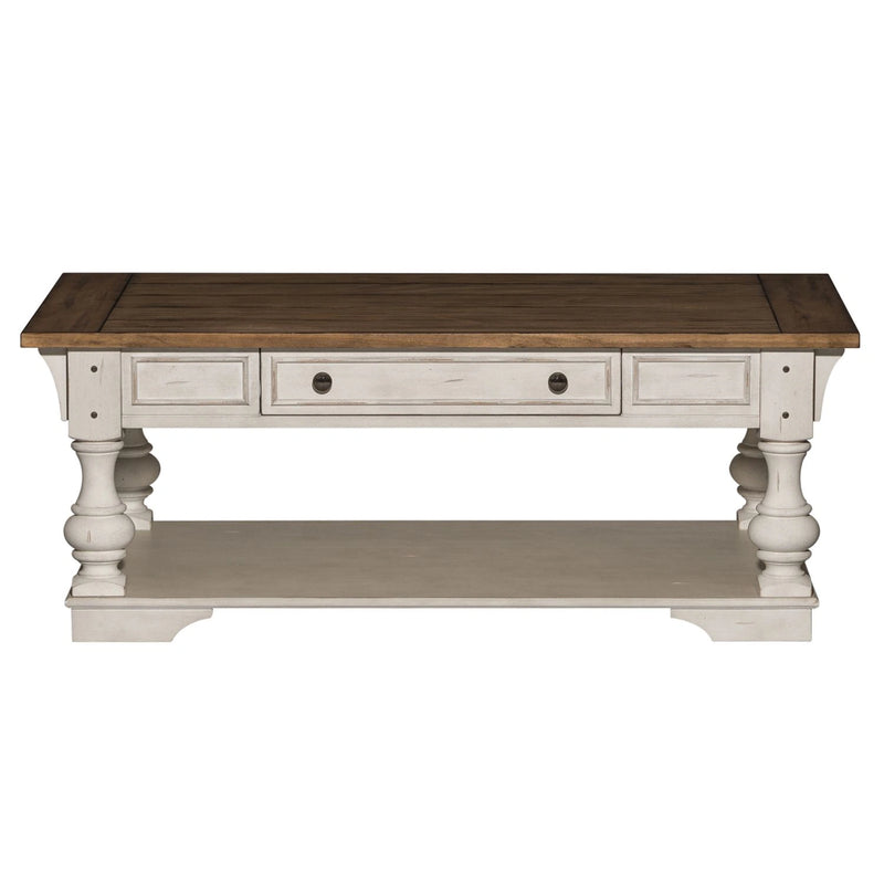 Morgan Creek Cocktail Table in Antique White image