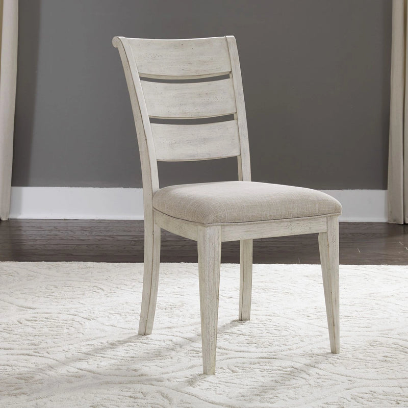 Farmhouse Reimagined Ladder Back Uph Side Chair (RTA) image