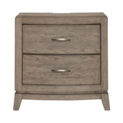 Avalon Nightstand with Charging Station in Burnished Beige image
