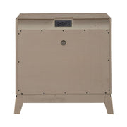Avalon Nightstand with Charging Station in Burnished Beige image