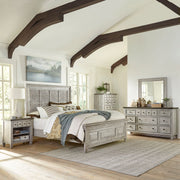 Heartland King Opt Panel Bed, Dresser & Mirror, Chest, Night Stand image
