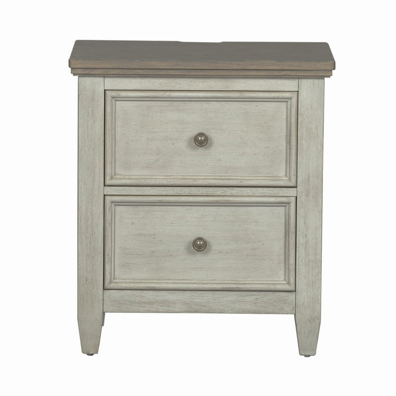 Heartland 2 Drawer Nightstand w/ Charging Station in Antique White image