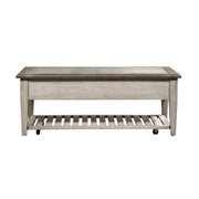 Heartland Rect Ceiling Tile Cocktail Table in Antique White image