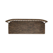 Midland Falls Spindle Back Bench in Rustic Brown image