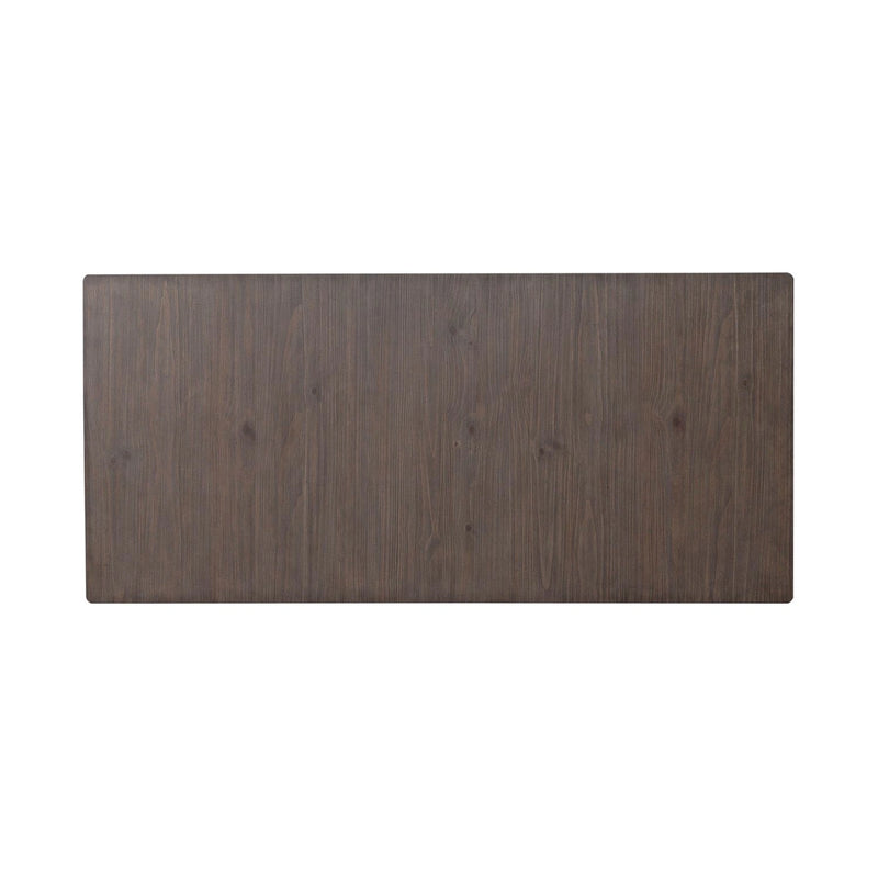 River Place Rectangular Leg Table in Riverstone White & Tobacco image