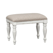 Magnolia Manor Accent Bench in Antique White image