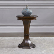 Arden Road Round Chairside Table in Satin Cherry image