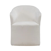 Accent Dining Accent Dining Chair w/ Casters - Ivory image