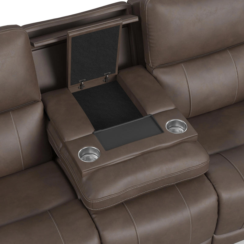 Carter Latitudes Power Reclining Sofa with Console & Power Headrests & Lumbar - 5000004704