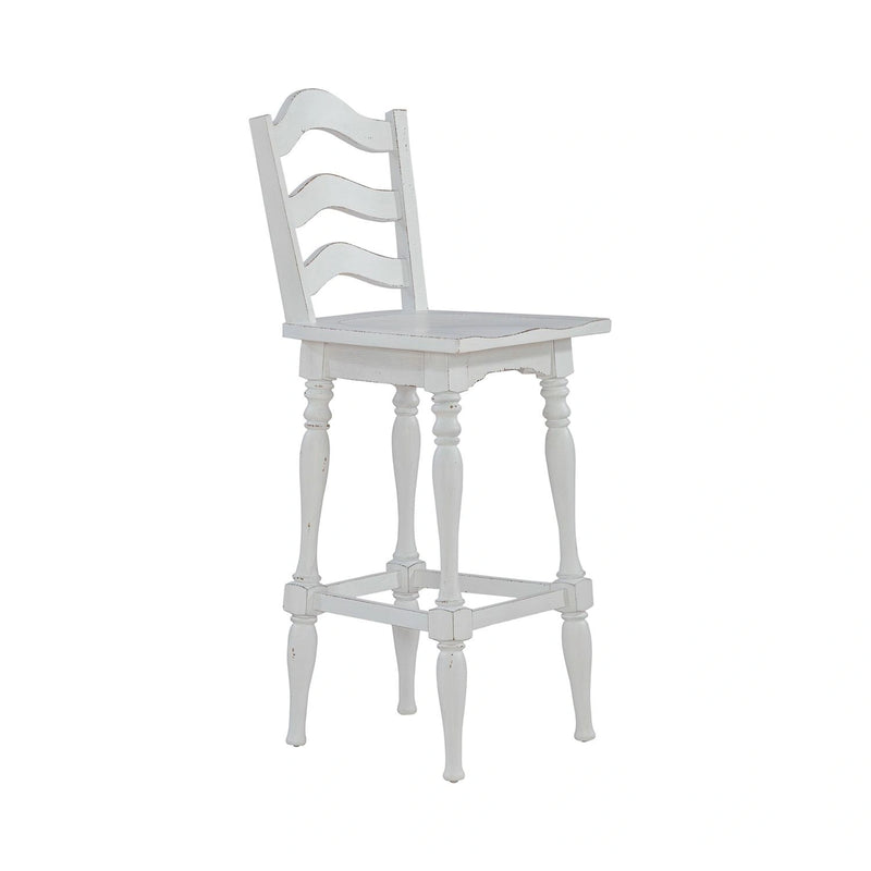 Magnolia Manor Ladderback Swivel Bar Stool image