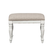 Magnolia Manor Accent Bench in Antique White image