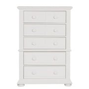 Summer House 5 Drawer Chest in Oyster White image