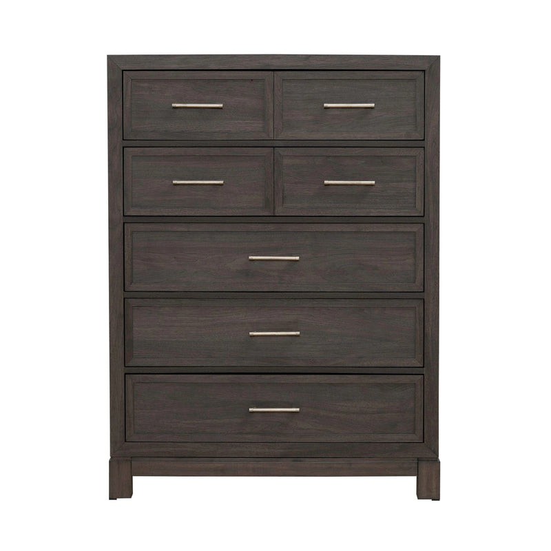 Modern Edge 5 Drawer Chest in Caffe image