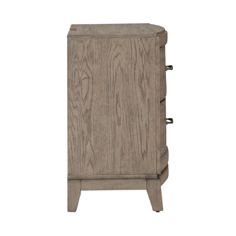 Avalon Nightstand with Charging Station in Burnished Beige image