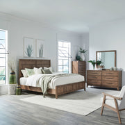 Shaker Lakes King Panel Bed, Dresser & Mirror, Chest image