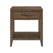 Shaker Lakes Open Nightstand w/ Charging Station image