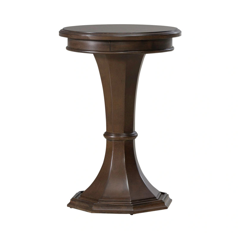 Arden Road Round Chairside Table in Satin Cherry image