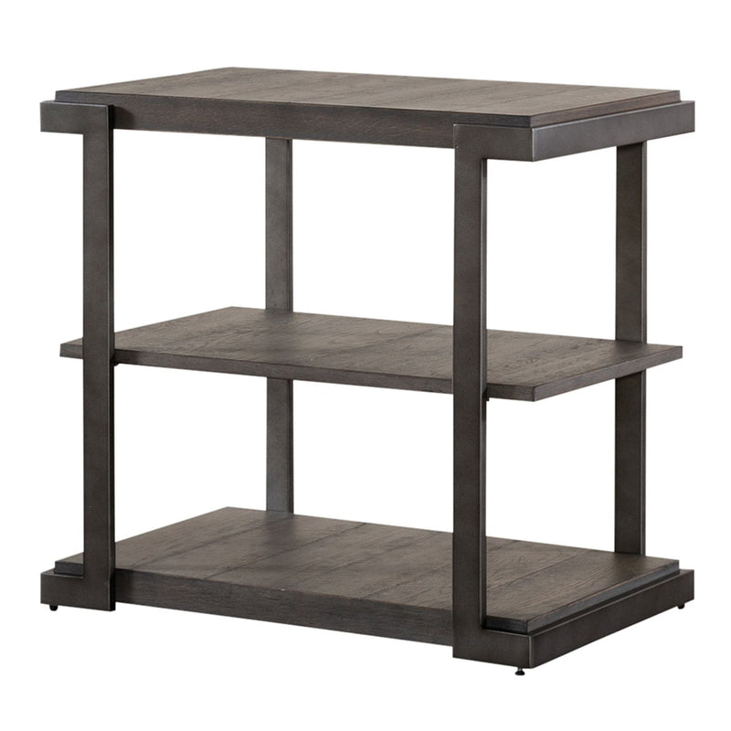 Modern View Tiered End Table in Gray image