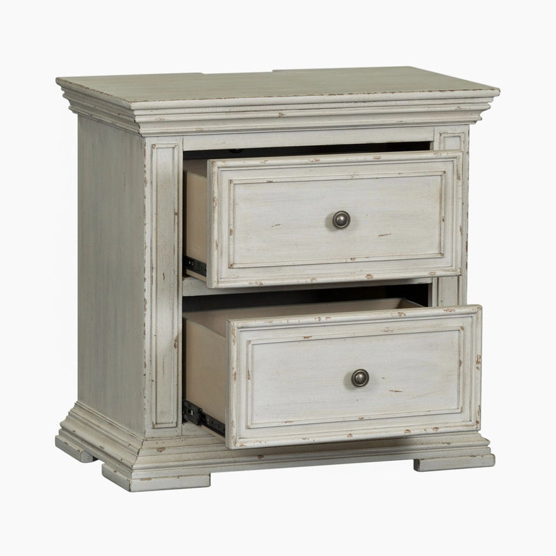 Big Valley 2 Drawer Night Stand w/ Charging Station image