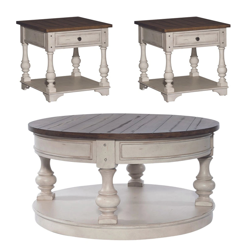 Morgan Creek Opt 3 Piece Set (1-Cocktail 2-End Tables) image