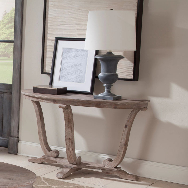 Greystone Mill Sofa Table in Stone White image