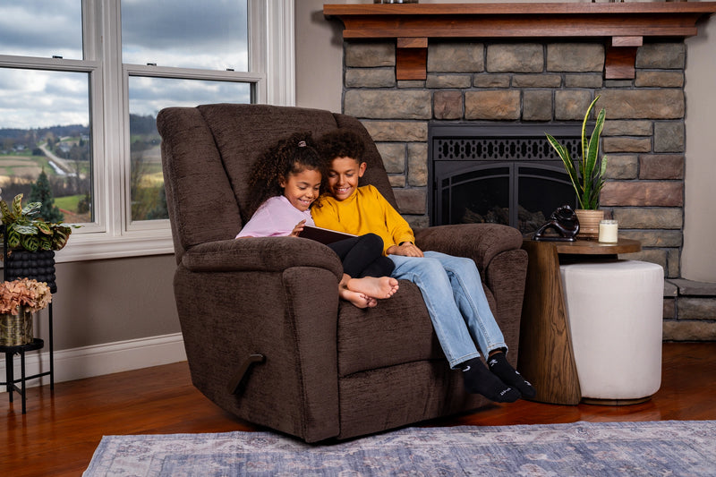 Plush Perfect Match Gliding Recliner