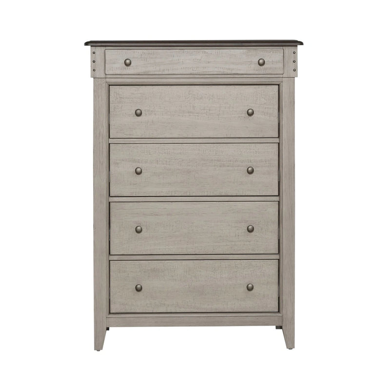 Ivy Hollow 5 Drawer Chest in Weathered Linen image