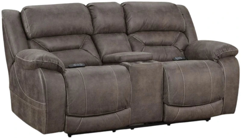 Homestretch 'Waldrop Mink' POWER Reclining Loveseat