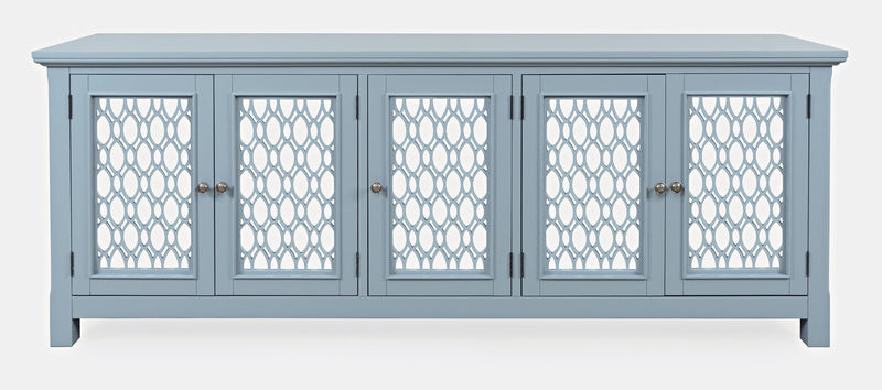 Isabella 86 inch Mirrored Accent Cabinet