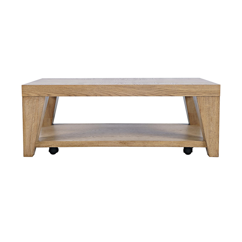 Laurel Cr Leg CT with Casters Nat