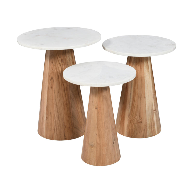 Nolan Marble Bunching Tables