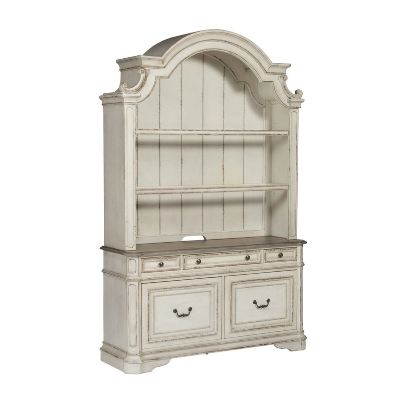 Magnolia Manor 3 Piece Desk & Hutch Set image