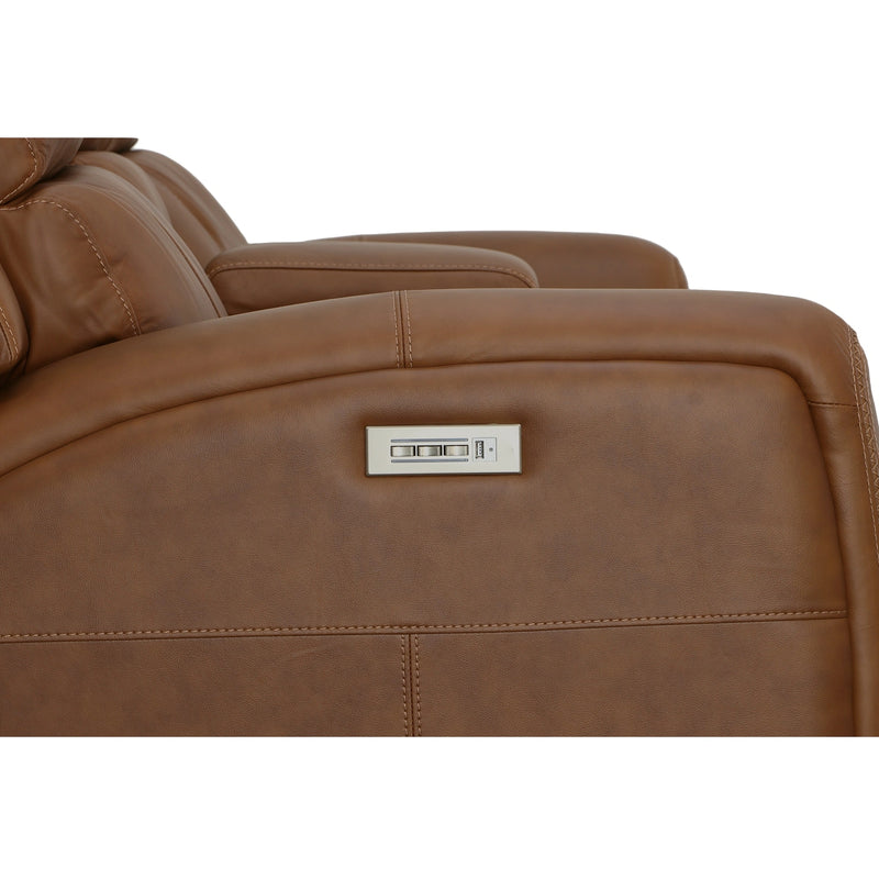 Linden Power Reclining Loveseat with Console & Power Headrests & Lumbar - 5000005147