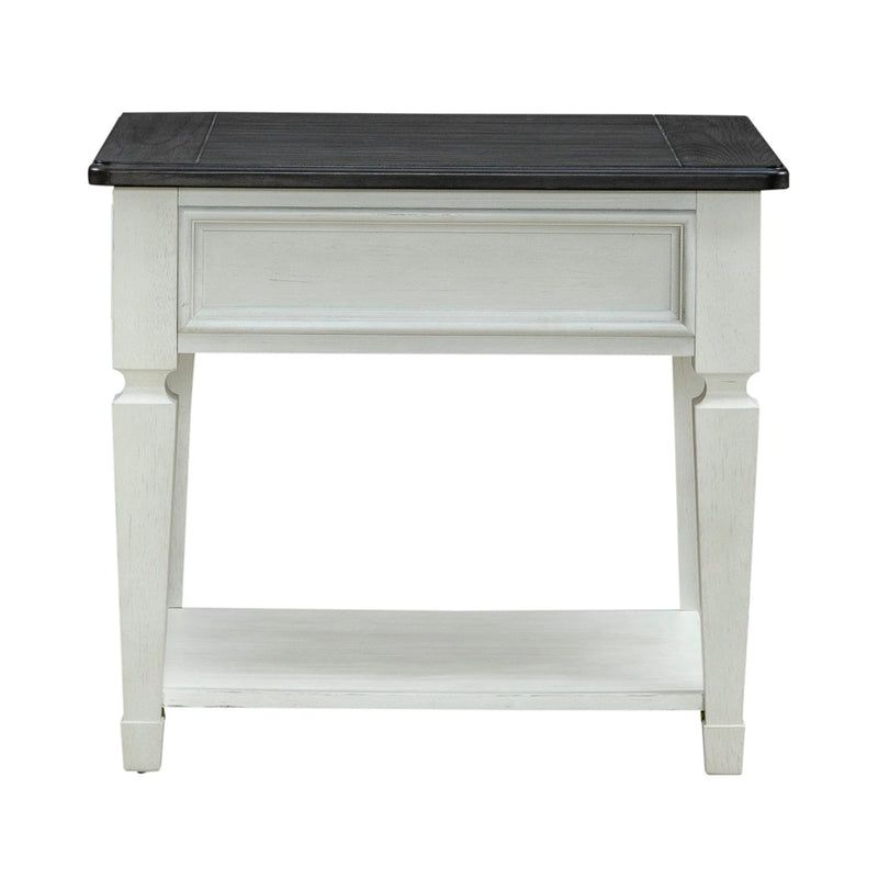 Allyson Park Drawer End Table in Wirebrushed White image